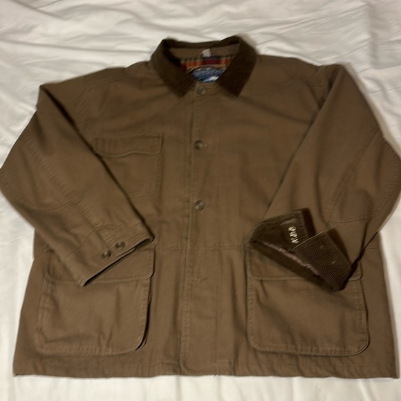 Vintage Dunbrooke Upstream Barn Jacket Corduroy Collar Flannel Lined Size XL - Picture 2 of 14